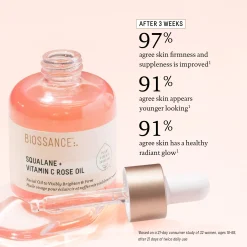 Biossance Squalane + Vitamin C Rose Oil 30ml