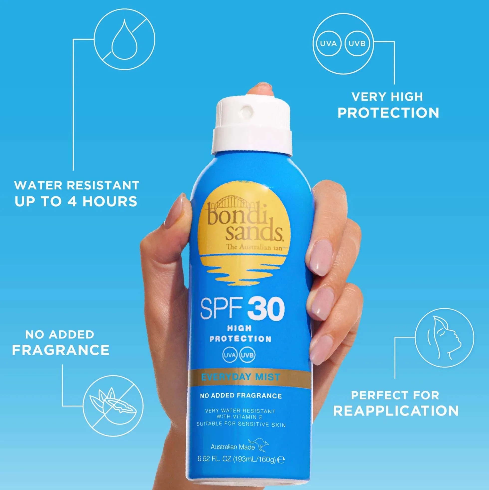 Bondi Sands SPF 30 Everyday Aerosol Mist Spray 160g