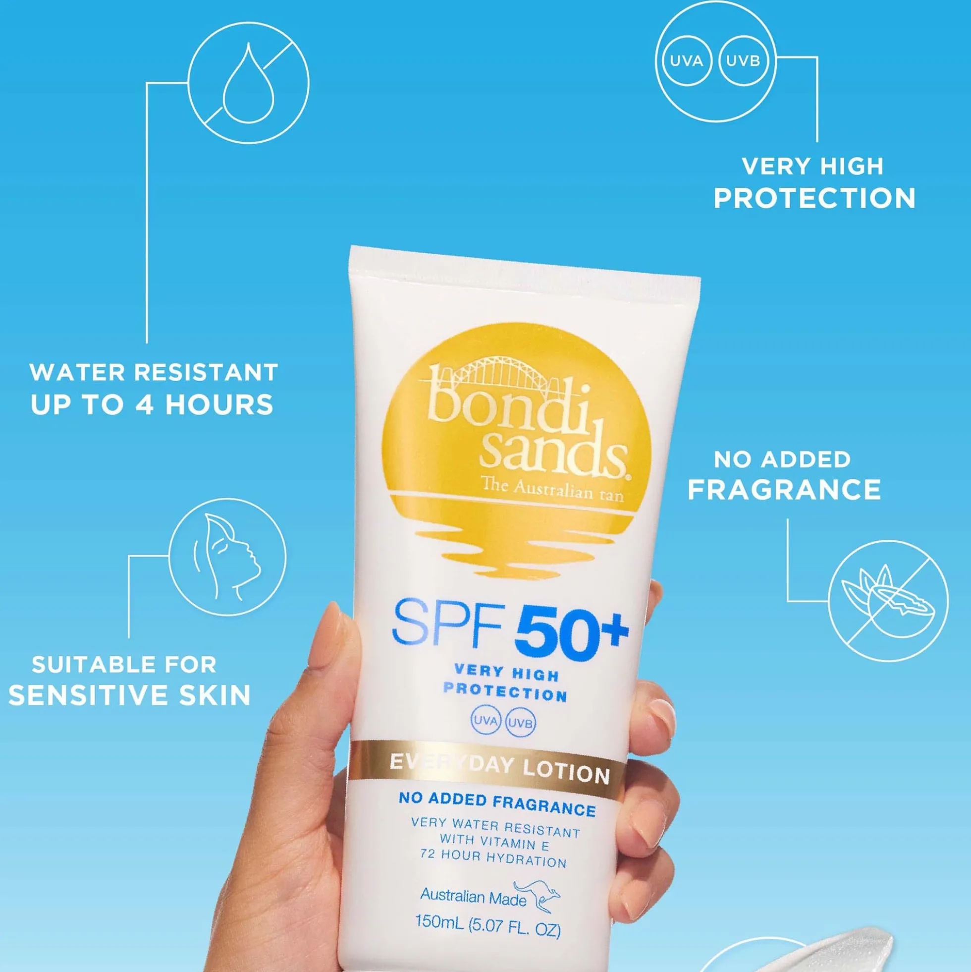Bondi Sands SPF 50+ Everyday Body Lotion 150ml (UK)