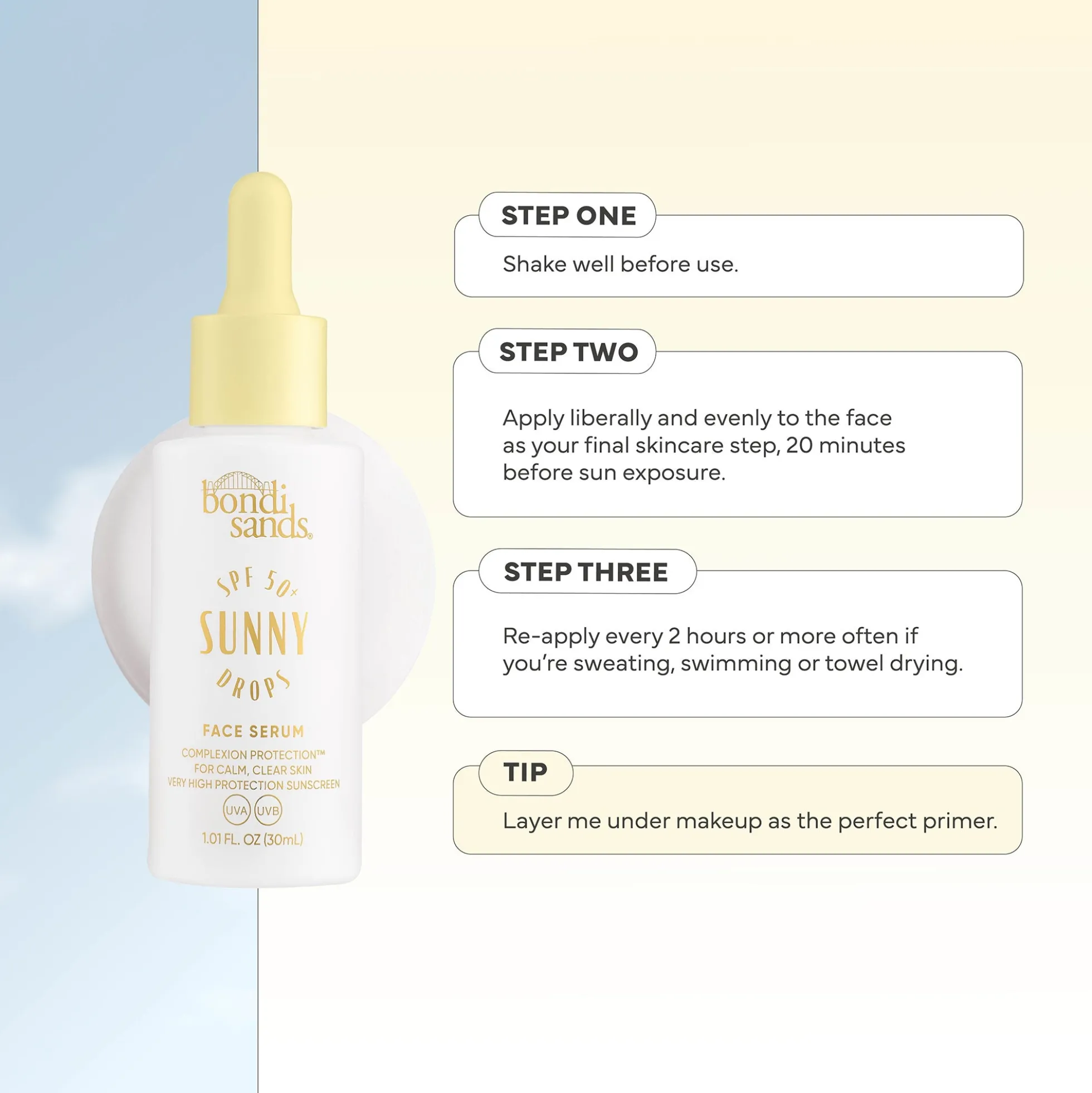 Bondi Sands Sunny SPF 50+ Face Serum 30ml