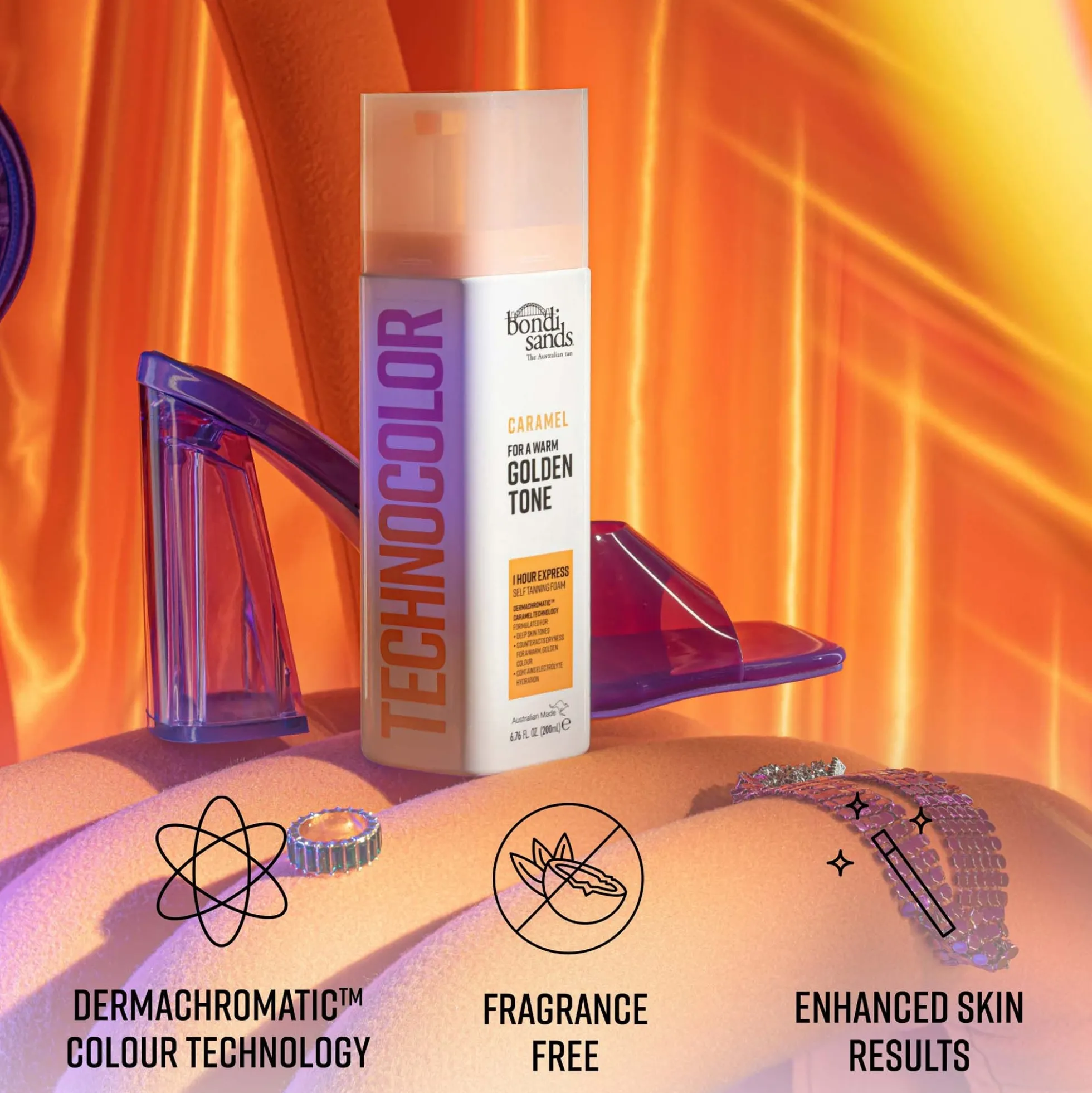 Bondi Sands Technocolor 1 Hour Express Self Tanning Foam - Caramel 200ml