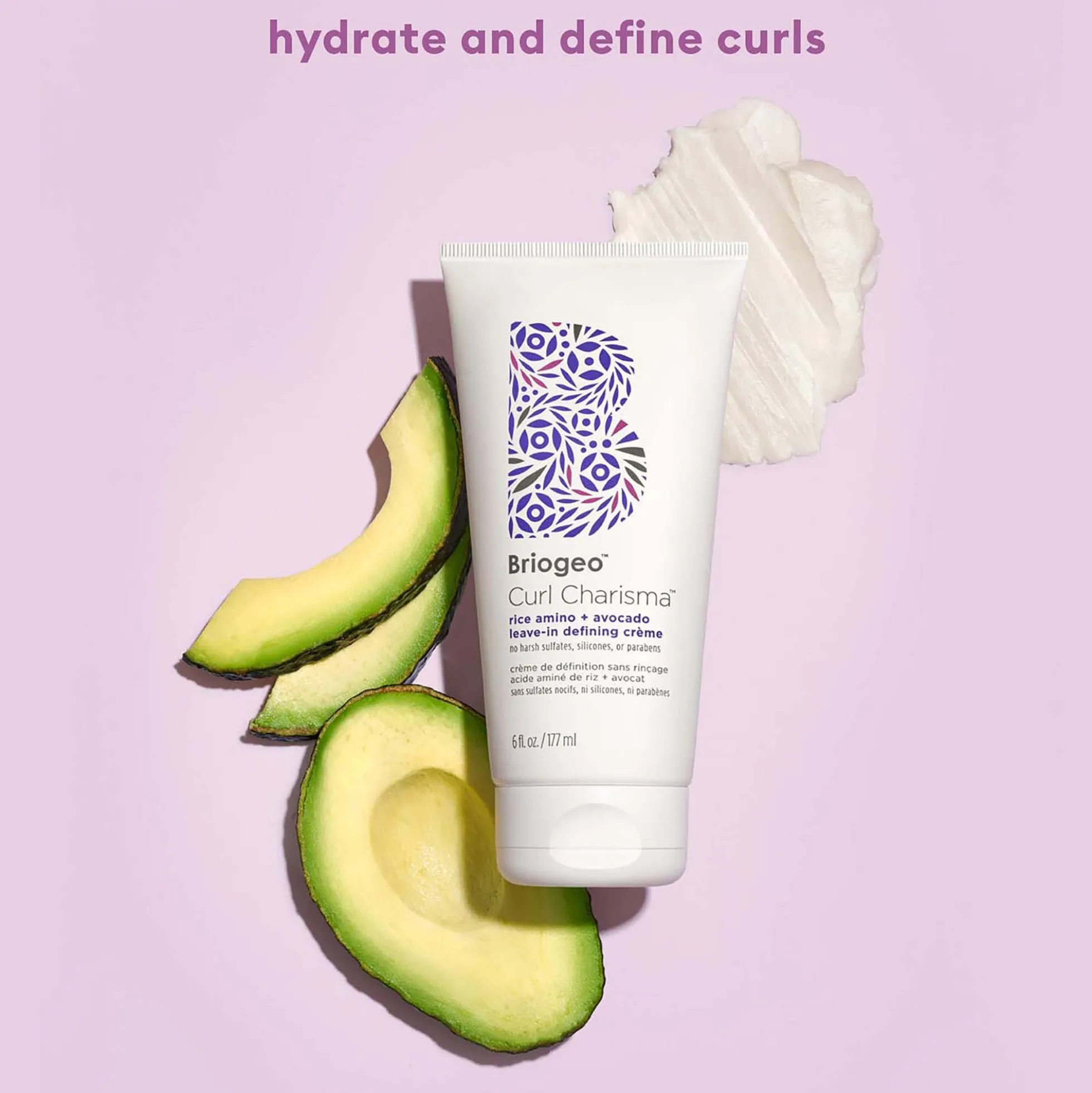 Briogeo Curl Charisma Rice Amino and Avocado Leave–In Defining Crème 177ml
