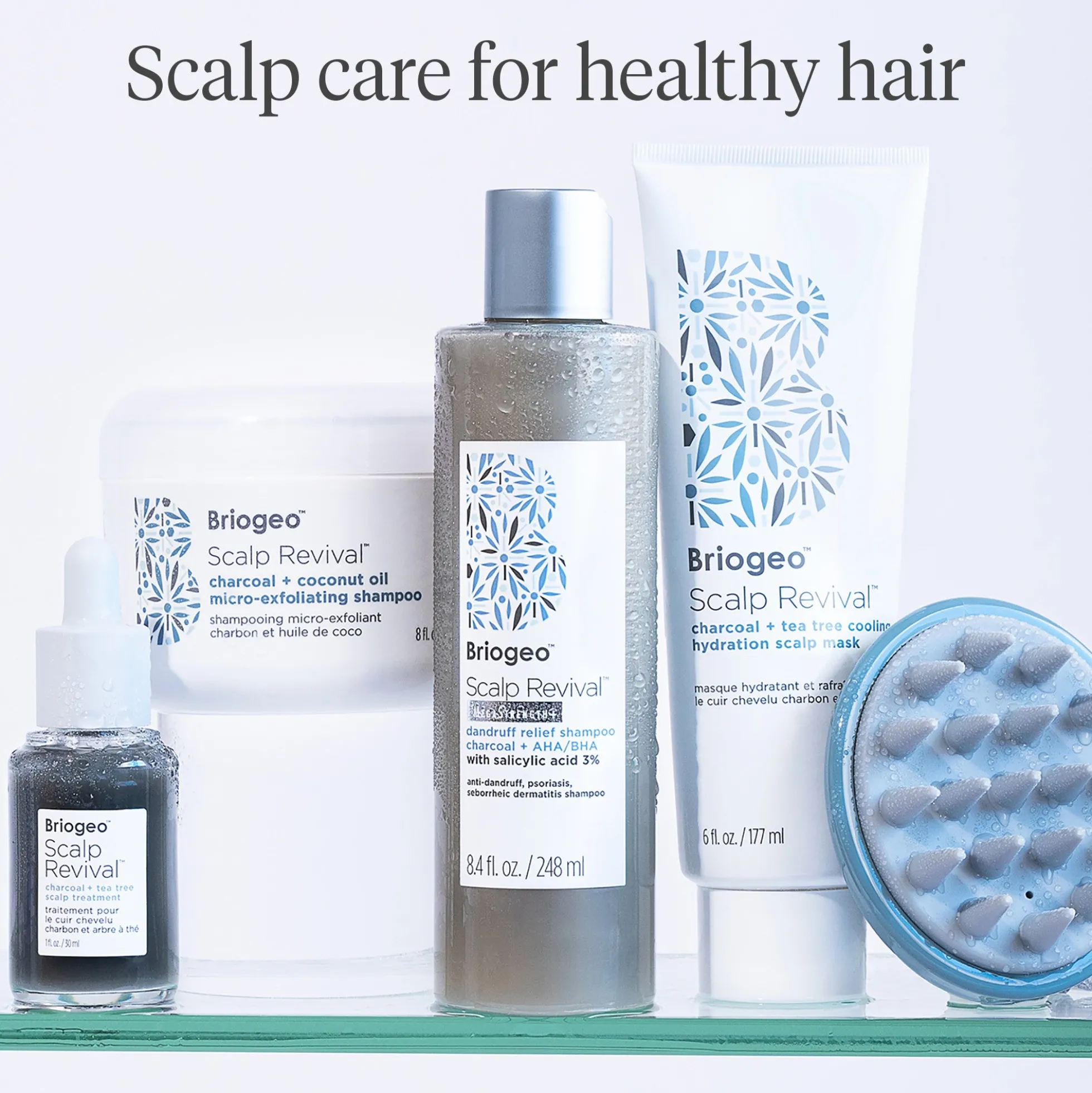 Briogeo Scalp Revival Charcoal + Tea Tree Cooling Hydration Scalp Mask for Dry, Itchy Scalp 177ml