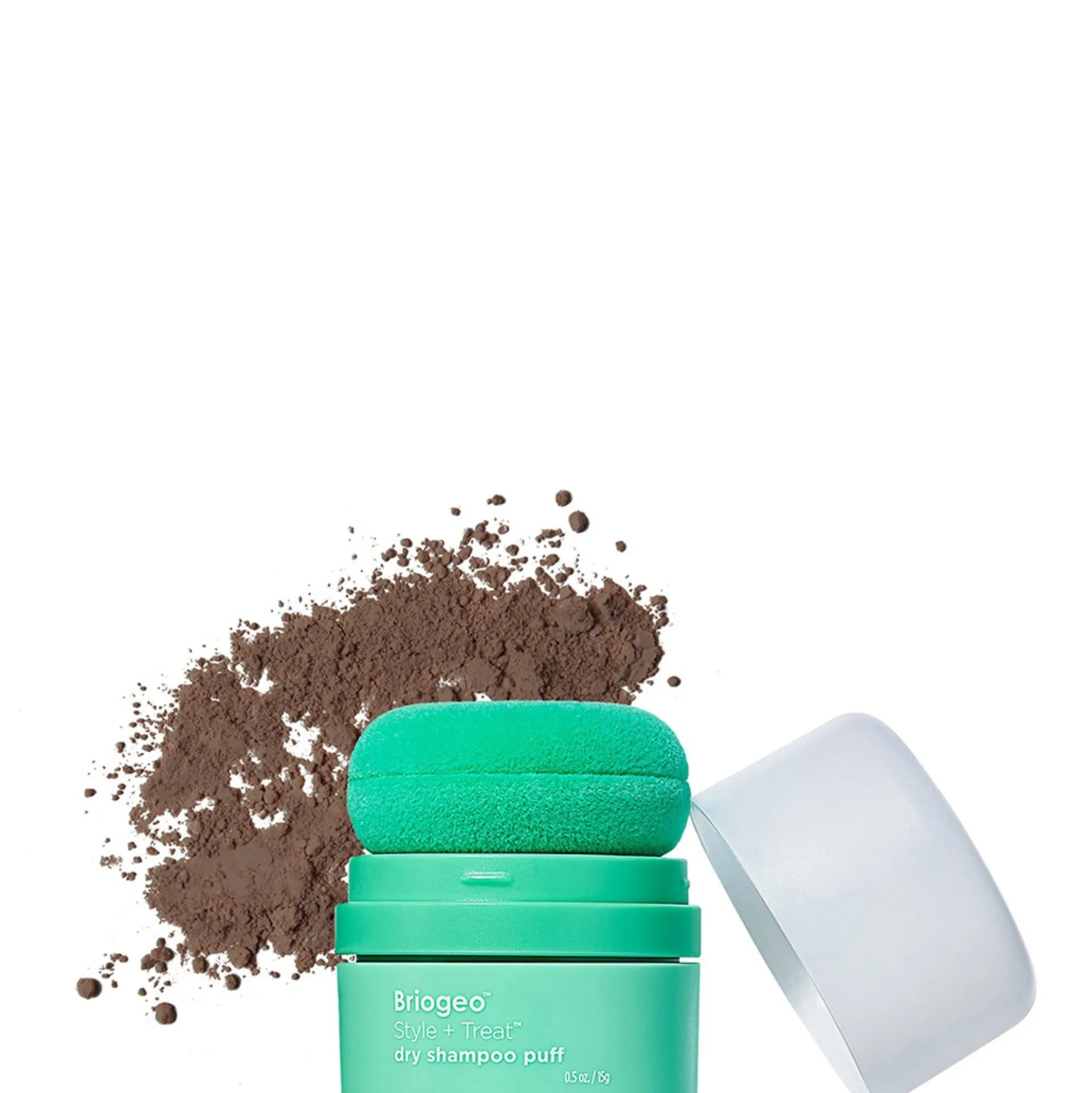 Briogeo Style + Treat Dry Shampoo Puff - Tinted for Dark Hair 15g