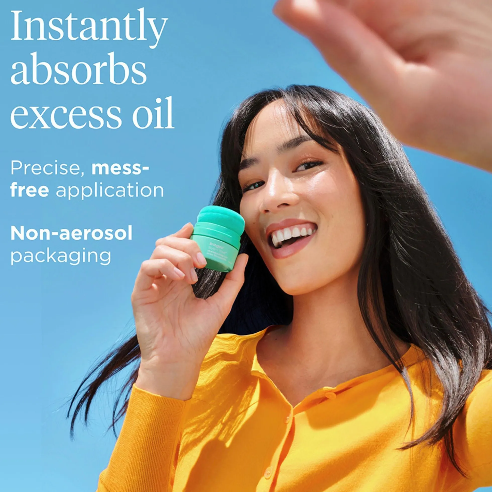 Briogeo Style + Treat Dry Shampoo Puff - Tinted for Dark Hair 15g