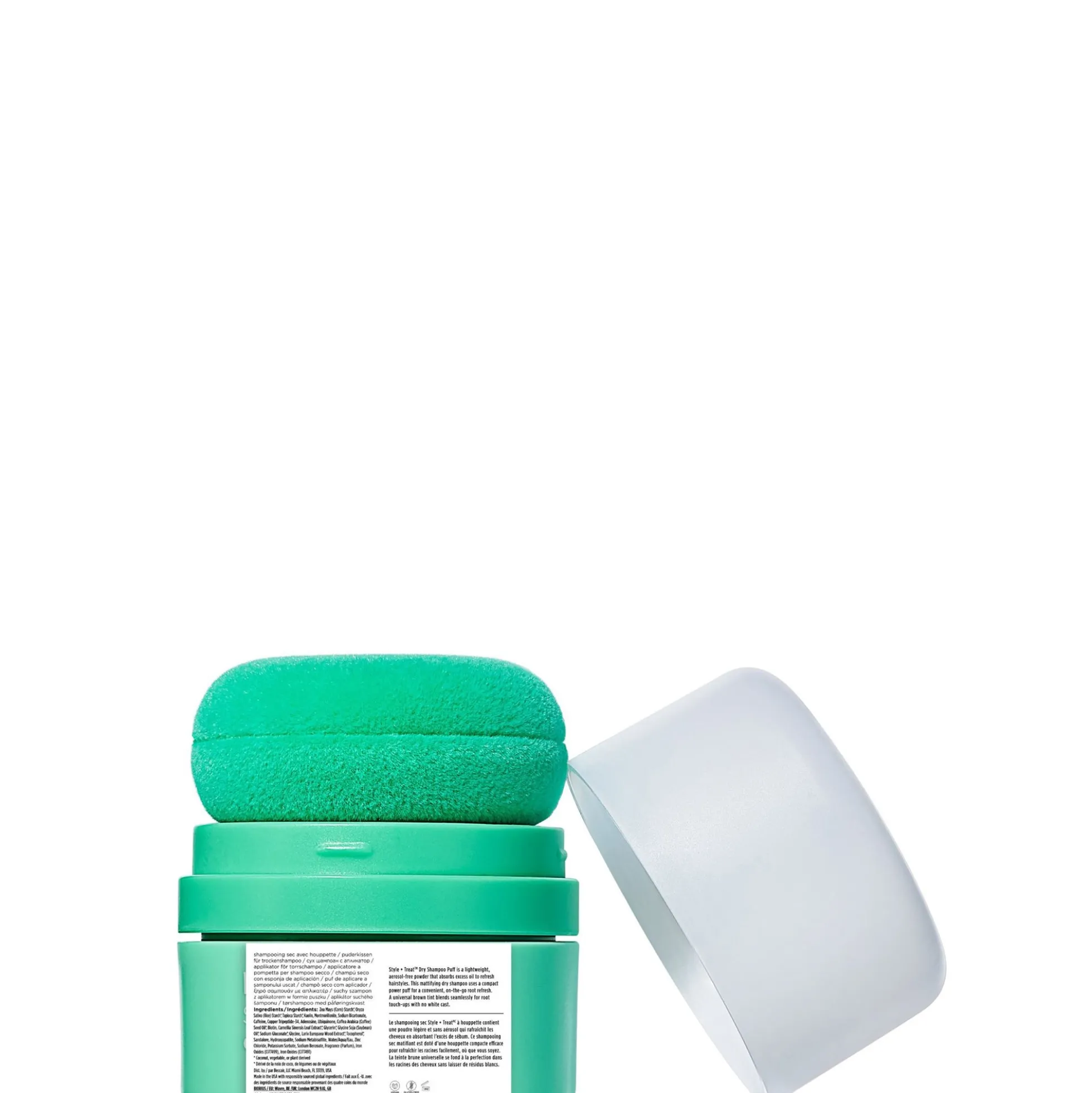 Briogeo Style + Treat Dry Shampoo Puff - Tinted for Dark Hair 15g