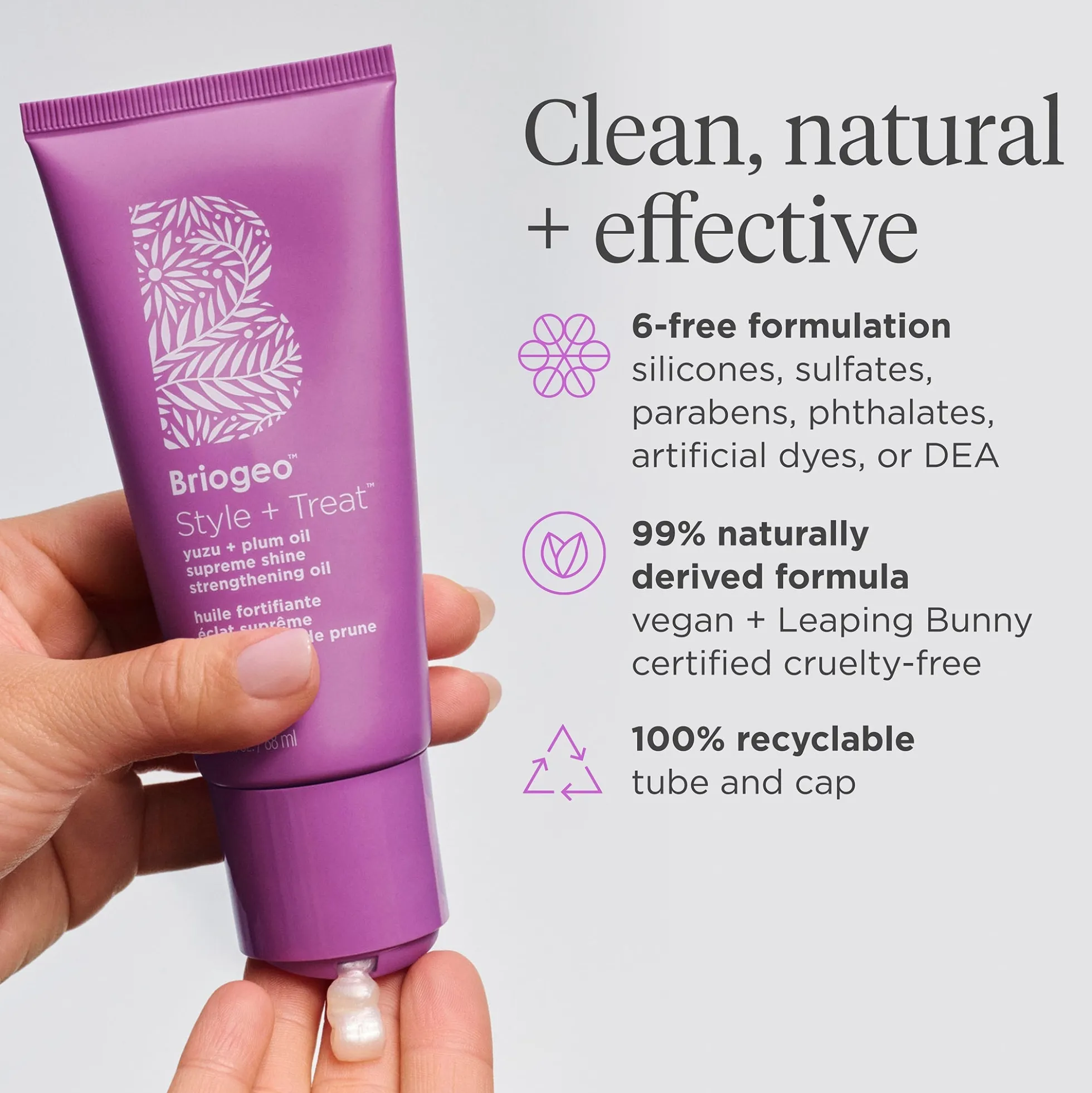Briogeo Style + Treat Supreme Shine Strengthening Oil - 3oz