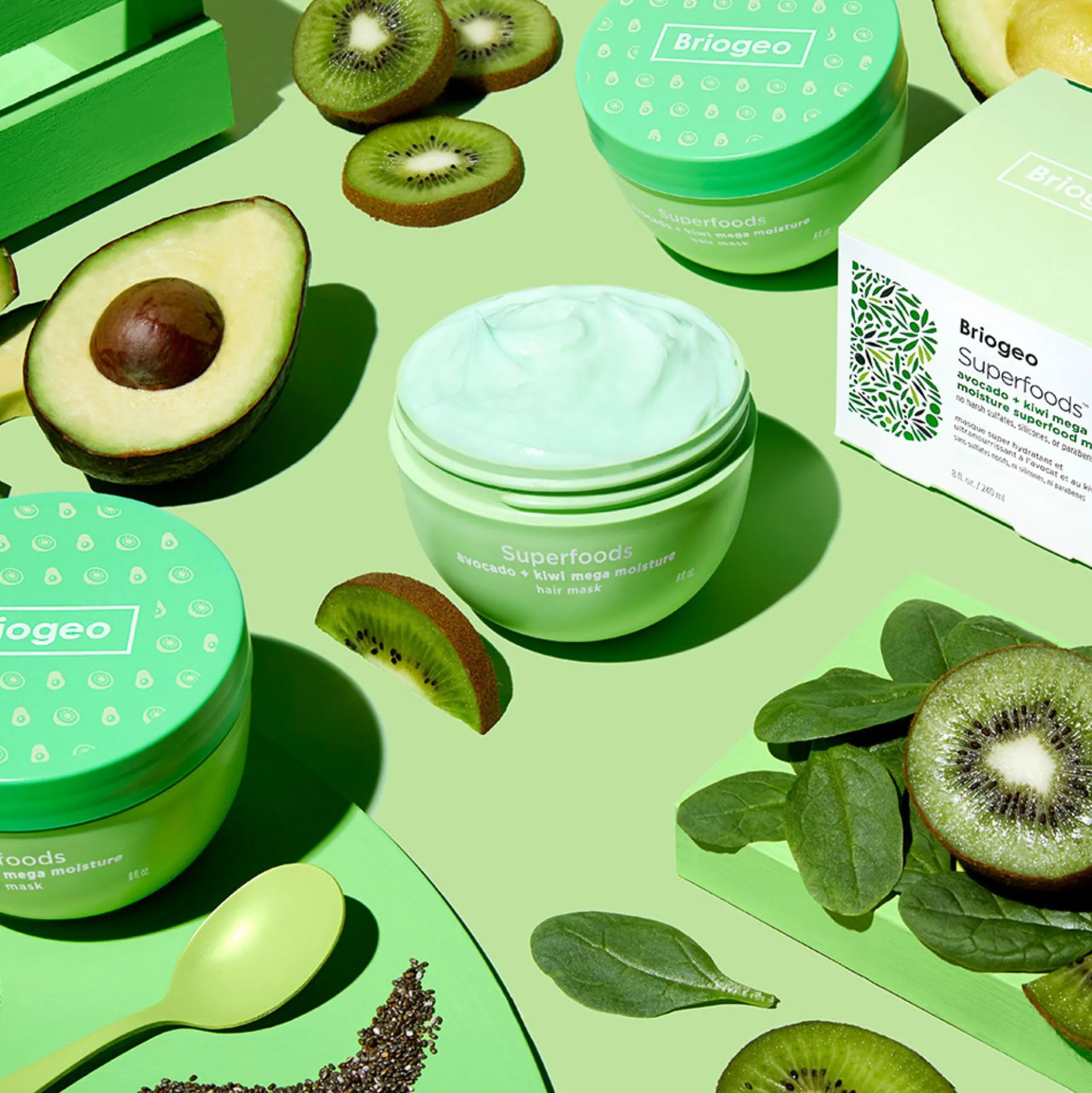 Briogeo Superfoods Avocado and Kiwi Mega Moisture Superfoods Hair Mask 240ml