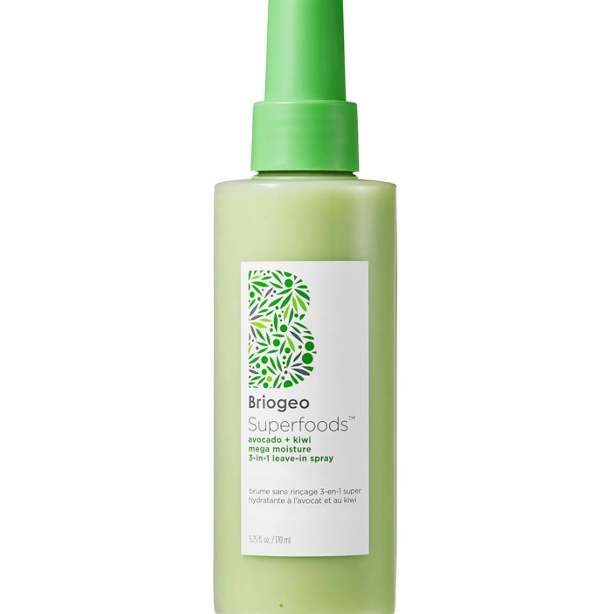 Briogeo Superfoods Avocado and Kiwi Mega Moisture 3-In-1 Leave-In Spray 170ml