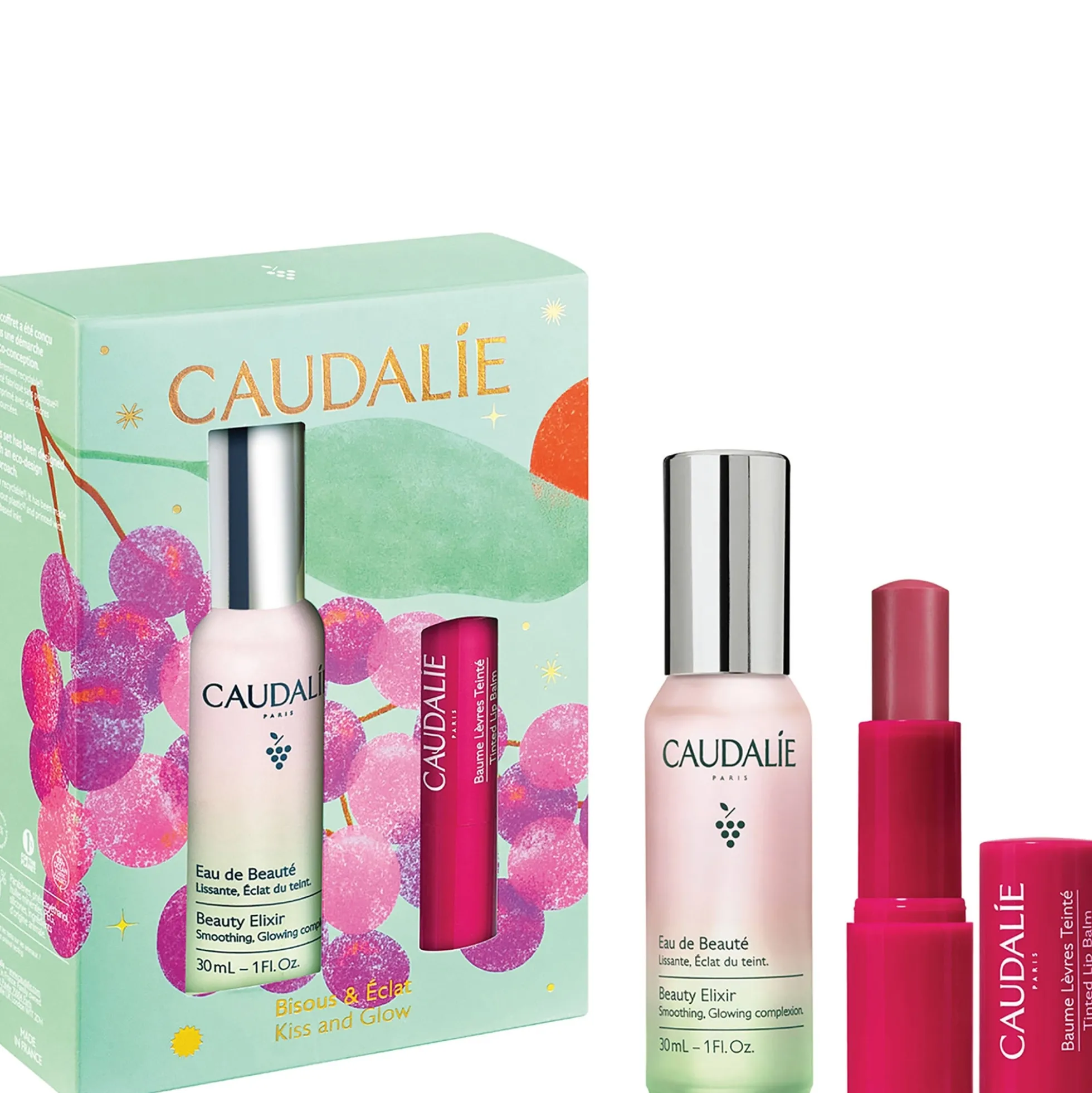 Caudalie Beauty Elixir & Tinted Lip Balm Duo (Worth 27.00)
