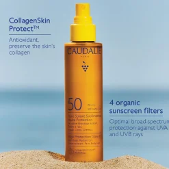 Caudalie High Protection Glow Sun Oil SPF50 for Face, Body & Hair 150ml