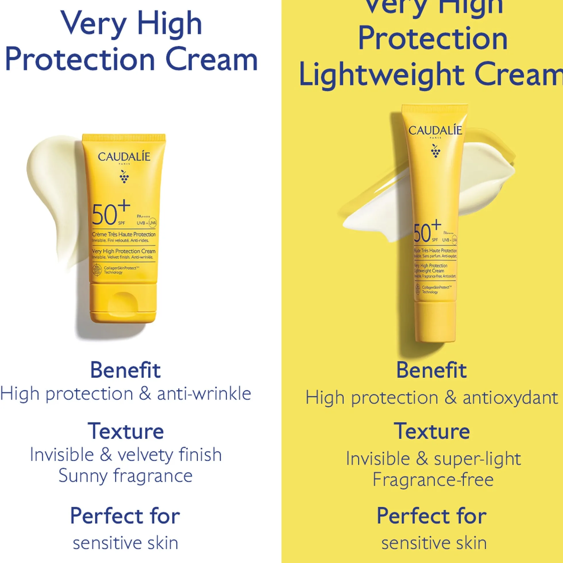 Caudalie Very High Protection Hydrating Invisible Sun Cream SPF50+ 50ml