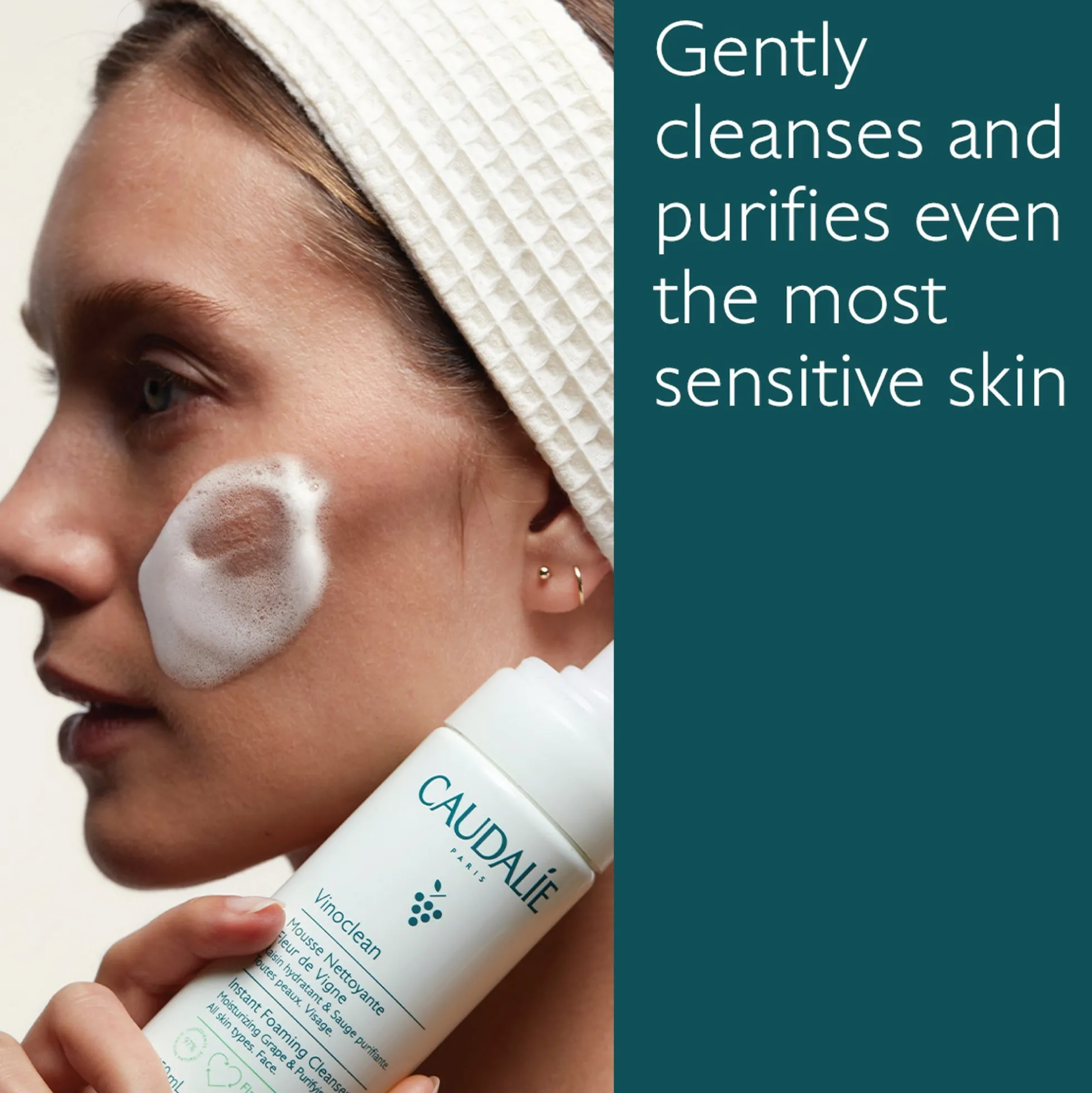 Caudalie Vinoclean Instant Foaming Cleanser Duo (Worth £30.00)