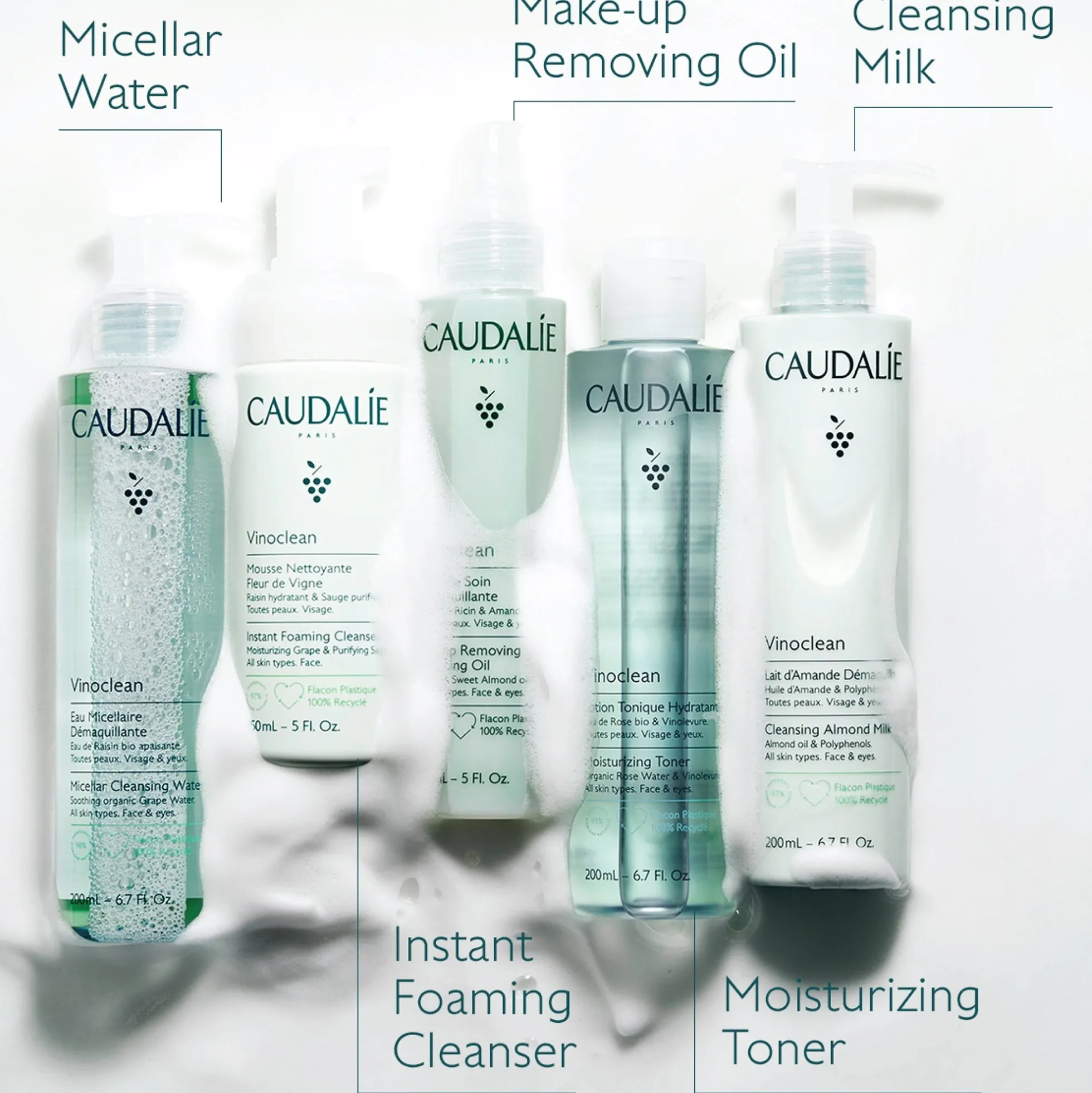 Caudalie Vinoclean Instant Foaming Cleanser Duo (Worth £30.00)