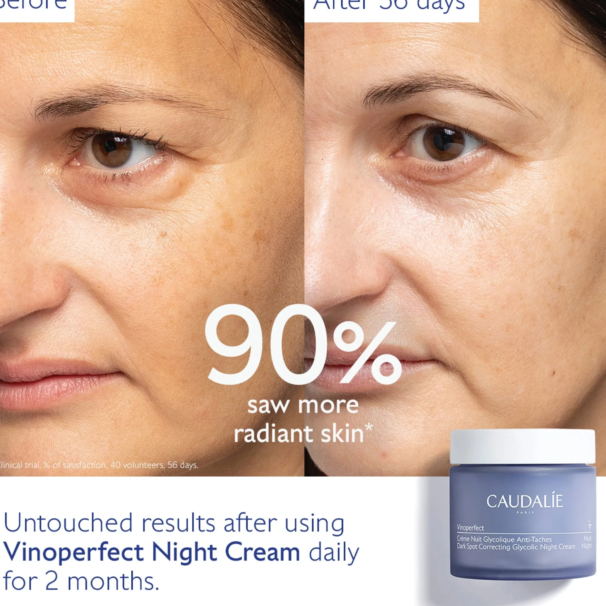 Caudalie Vinoperfect Dark Spot Correcting Glycolic Night Cream Refill 50ml