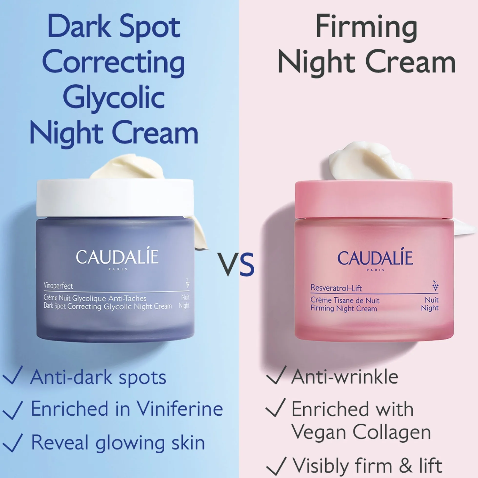 Caudalie Vinoperfect Dark Spot Correcting Glycolic Night Cream Refill 50ml