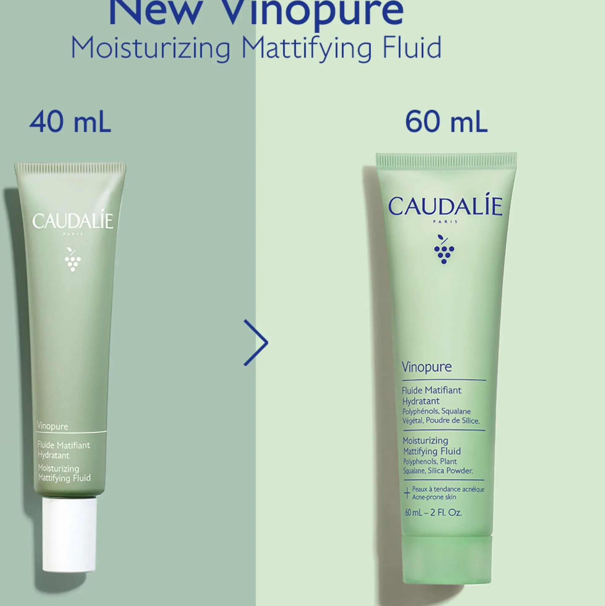 Caudalie Vinopure Moisturizing Mattifying Fluid 60ml