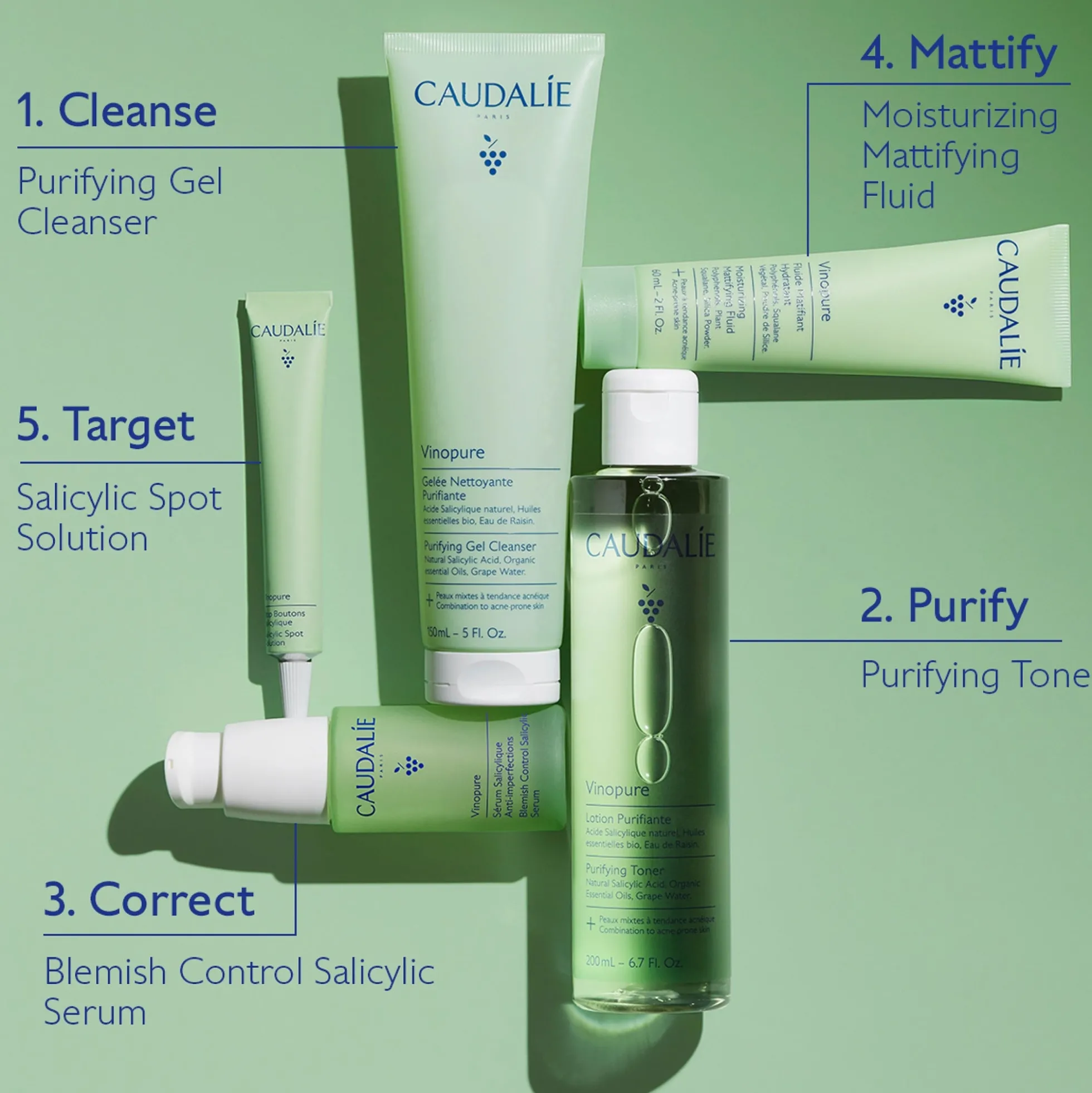 Caudalie Vinopure Purifying Toner 200ml