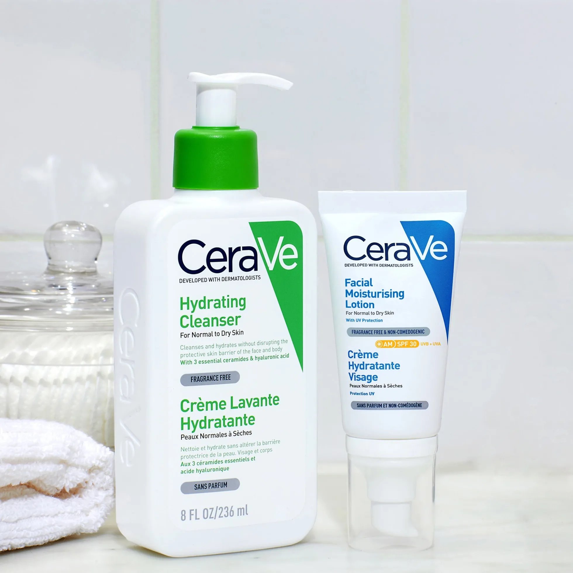 CeraVe AM Facial Moisturising Lotion SPF30 with Ceramides for Normal to Dry Skin 52ml