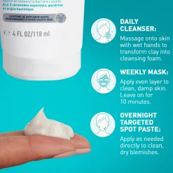 CeraVe Blemish Clay To Foam Cleanser 118ml