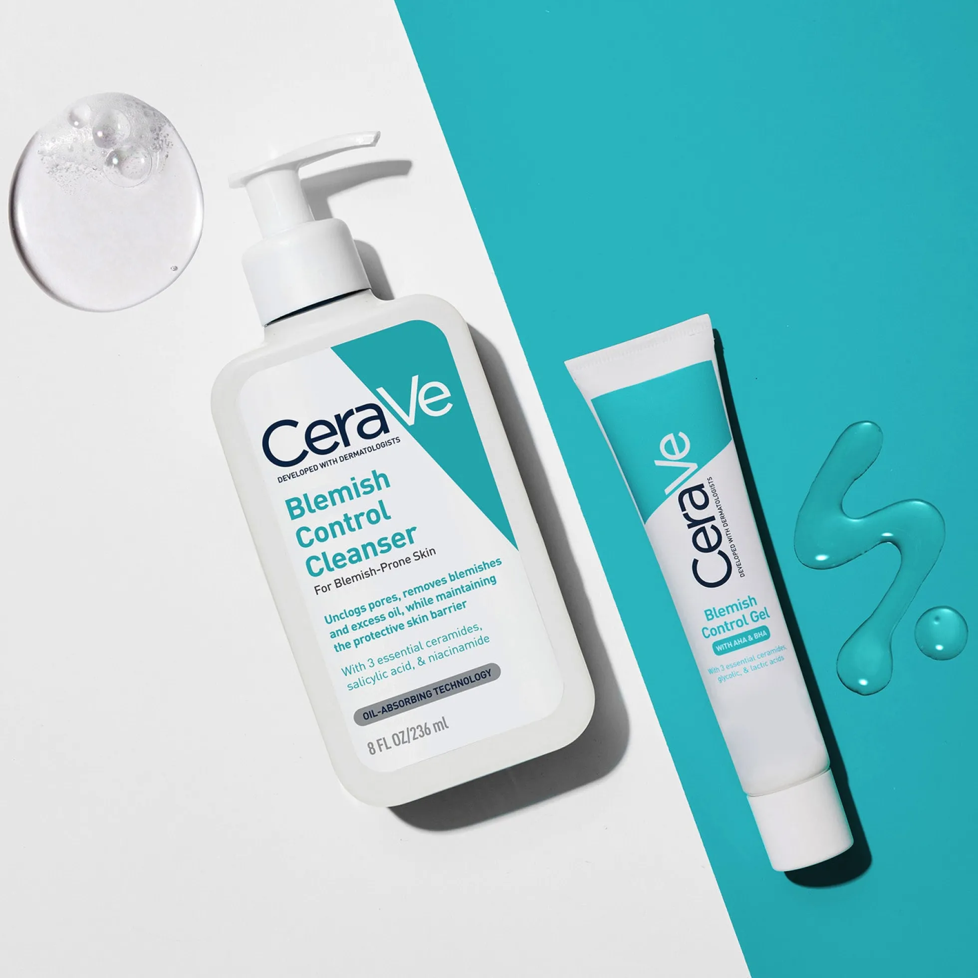 CeraVe Blemish Control Gel Moisturiser with 2% Salicylic Acid & Niacinamide for Blemish-Prone Skin 40ml