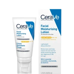 CeraVe Daily Care Routine for First Signs of Ageing, Eye Cream, Vitamin C Serum and Moisturiser with SPF50