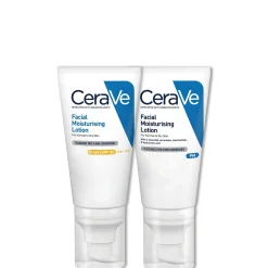 CeraVe Day & Night Facial Moisturising Duo for Dry Skin with SPF 50 and Niacinamide