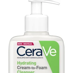 CeraVe Hydrating Cream-to-Foam Cleanser with Amino Acids for Normal to Dry Skin 236ml