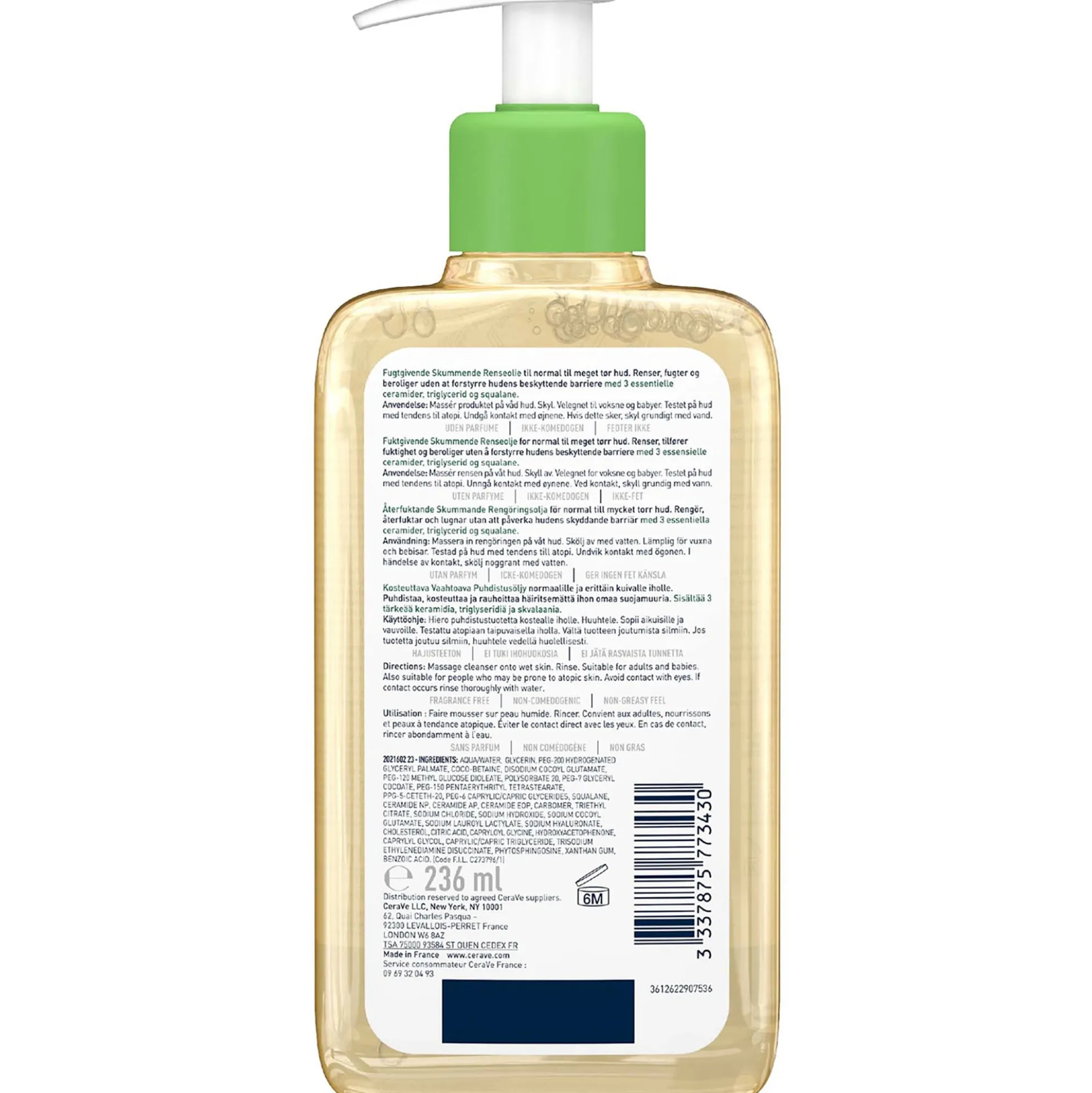 CeraVe Hydrating Foaming Oil Cleanser 236ml