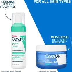 CeraVe Hydrating Hyaluronic Acid Water Gel for Plumping Hydration with Ceramides,Hyaluronic Acid & Niacinamide 48ml