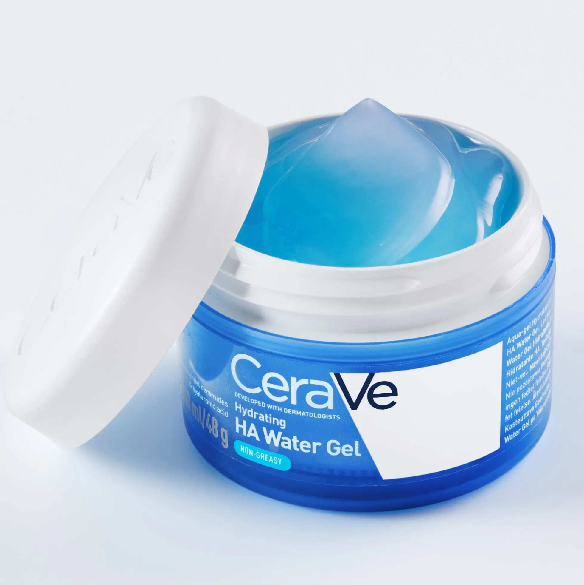 CeraVe Hydrating Hyaluronic Acid Water Gel for Plumping Hydration with Ceramides,Hyaluronic Acid & Niacinamide 48ml