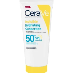 CeraVe Invisible Hydrating Sunscreen SPF 50 for body, face, & all skin types with 3 essential ceramides 177 ml