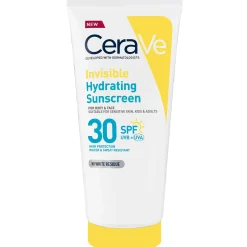 CeraVe Invisible Hydrating Sunscreen SPF 30 for body, face, & all skin types with 3 essential ceramides 177 ml