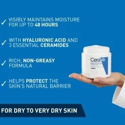 CeraVe Moisturising Cream Pot with Ceramides for Dry to Very Dry Skin 454g