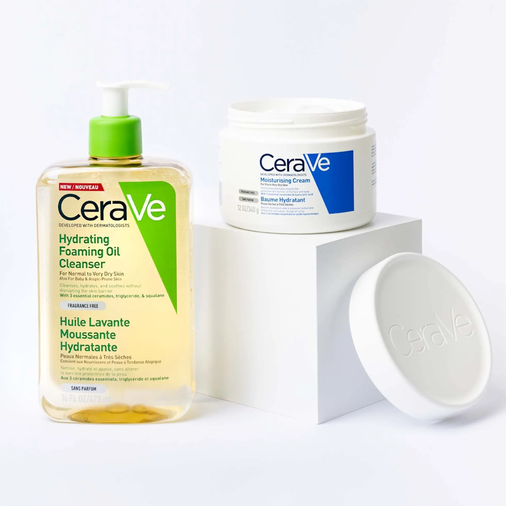CeraVe Moisturising Cream Pot with Ceramides for Dry to Very Dry Skin 454g