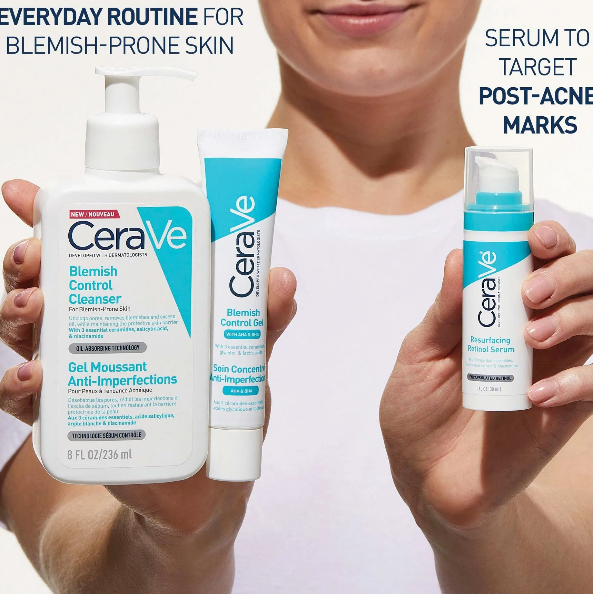 CeraVe Resurfacing Retinol Serum with Ceramides and Niacinamide for Blemish-Prone Skin 30ml