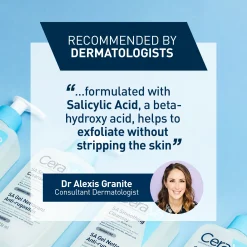 CeraVe SA Smoothing Cleanser with Salicylic Acid for Dry, Rough & Bumpy Skin 236ml