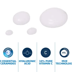 CeraVe Skin Renewing 10% Pure Vitamin C Serum with Ceramides for Brighter & Smoother Skin 30ml