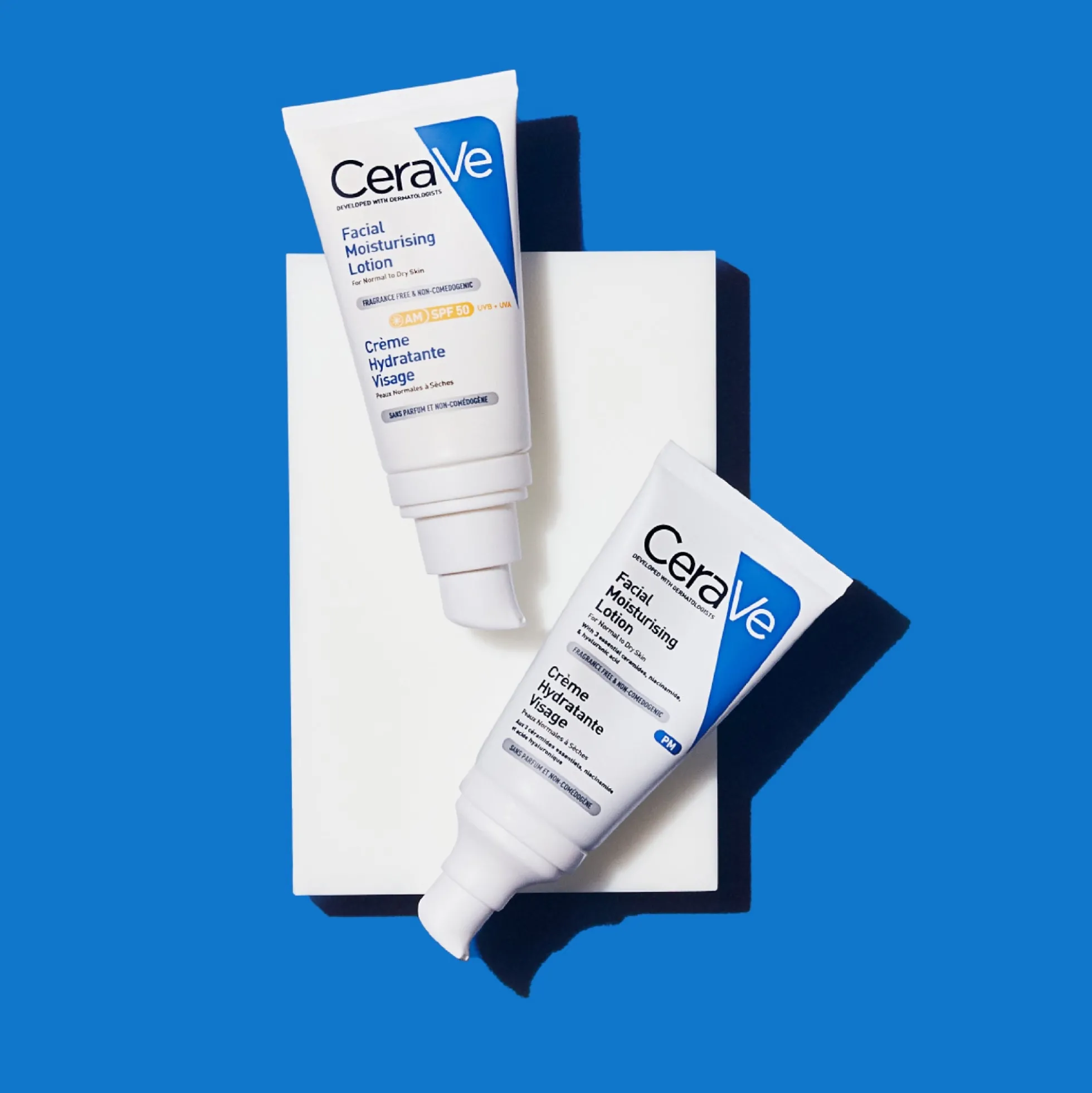 CeraVe Ultimate Hydration Routine: Moisturiser, SPF and Hyaluronic Acid Serum Set
