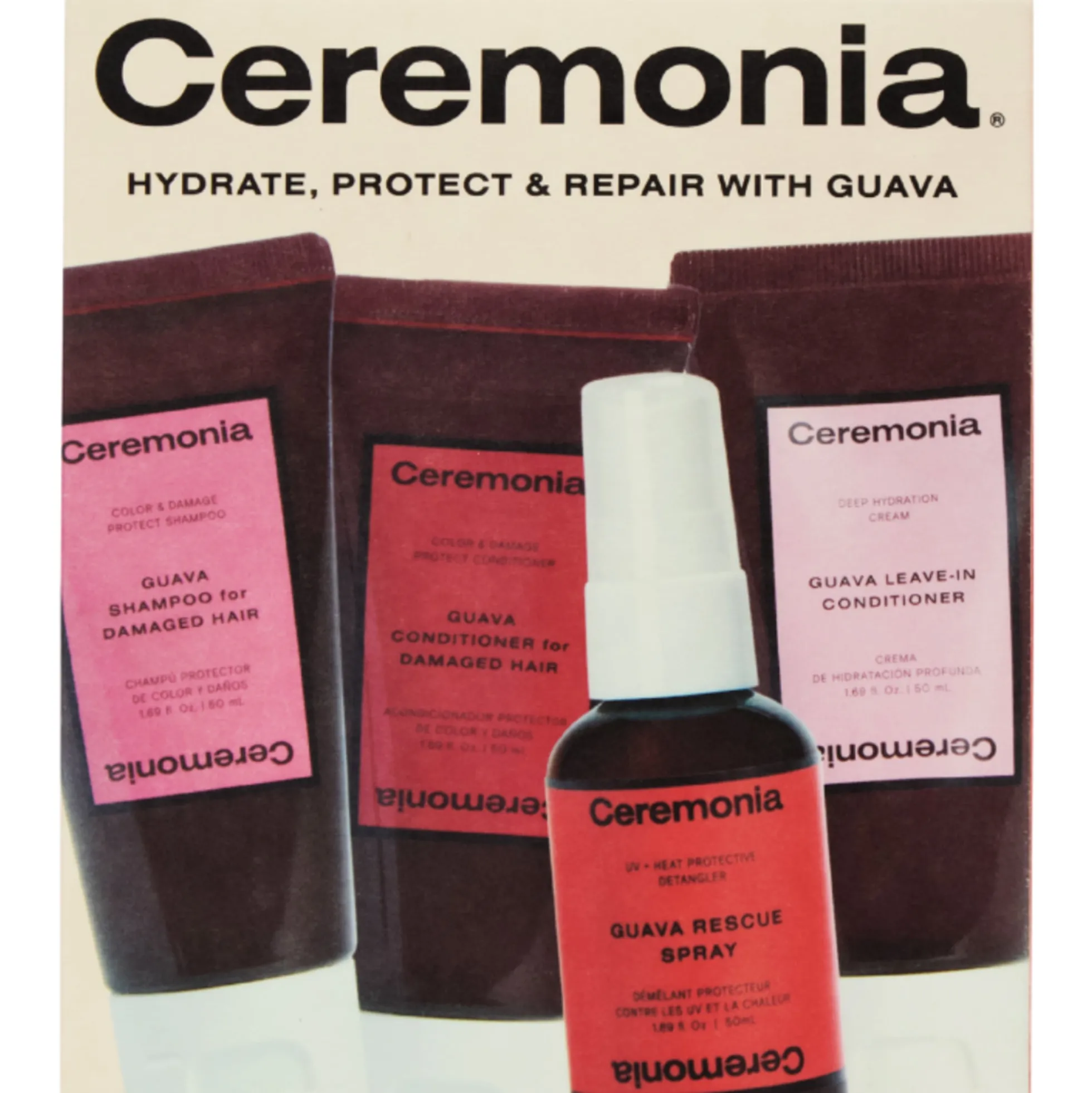 Ceremonia Guava Travel Kit (Worth £58.00)