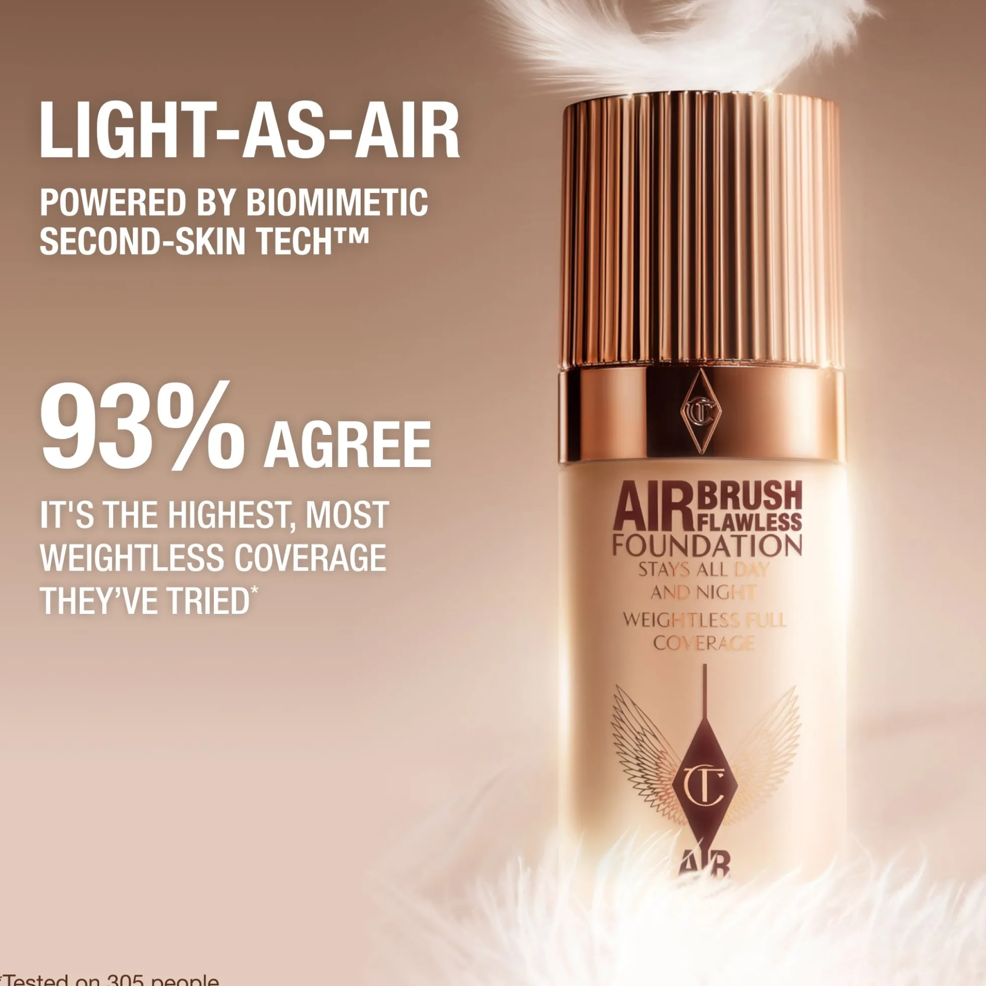 Charlotte Tilbury Airbrush Flawless Foundation (Various Shades) 30ml