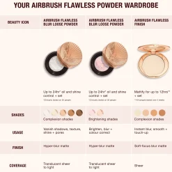 Charlotte Tilbury Airbrush Flawless Blur Loose Powder 15g (Various Shades)