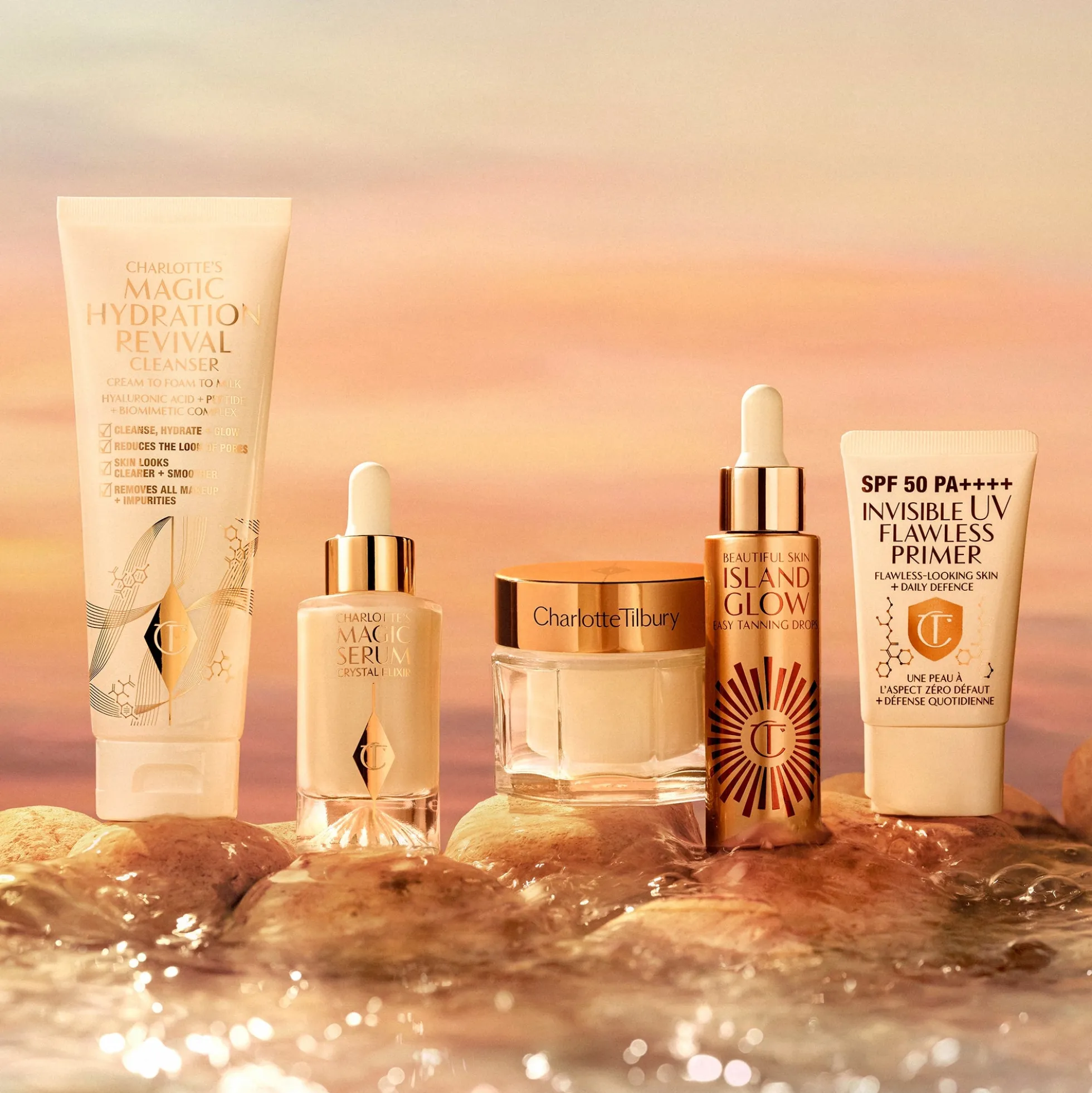 Charlotte Tilbury Beautiful Skin Island Glow Easy Tanning Drops- Medium/Deep 30ml