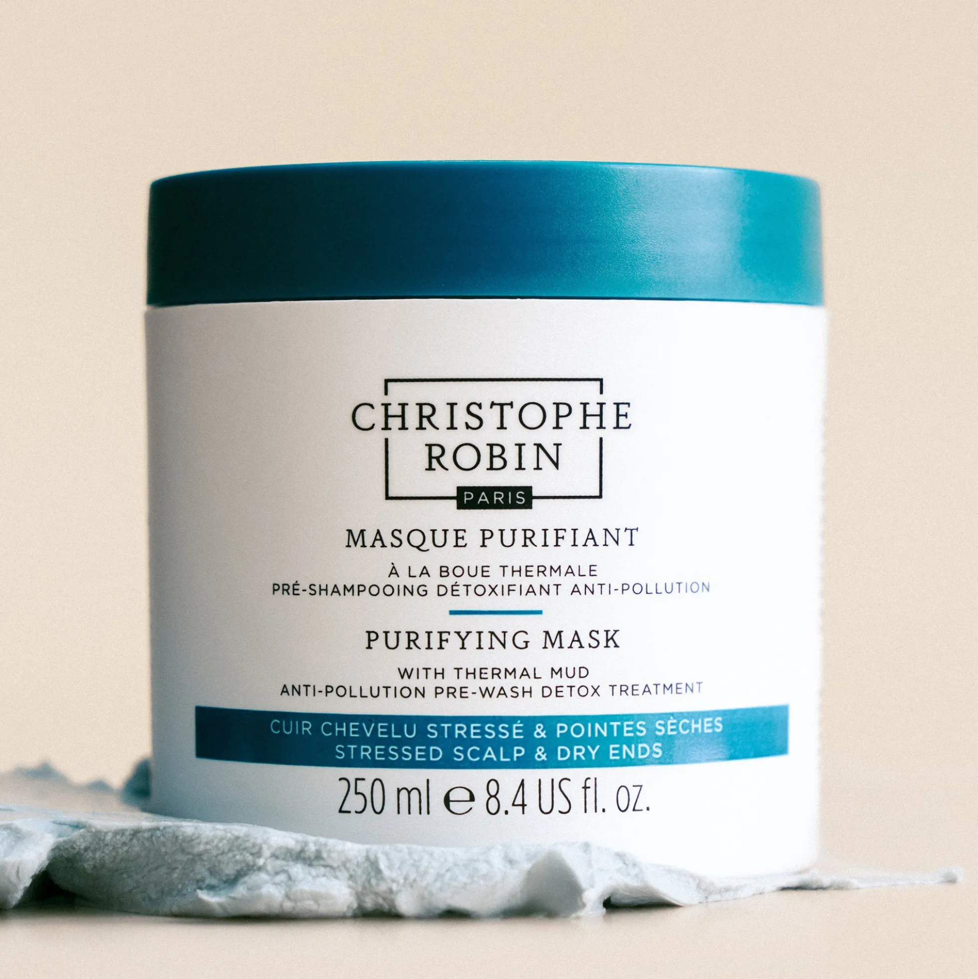 Christophe Robin Purifying Mask with Thermal Mud 250ml