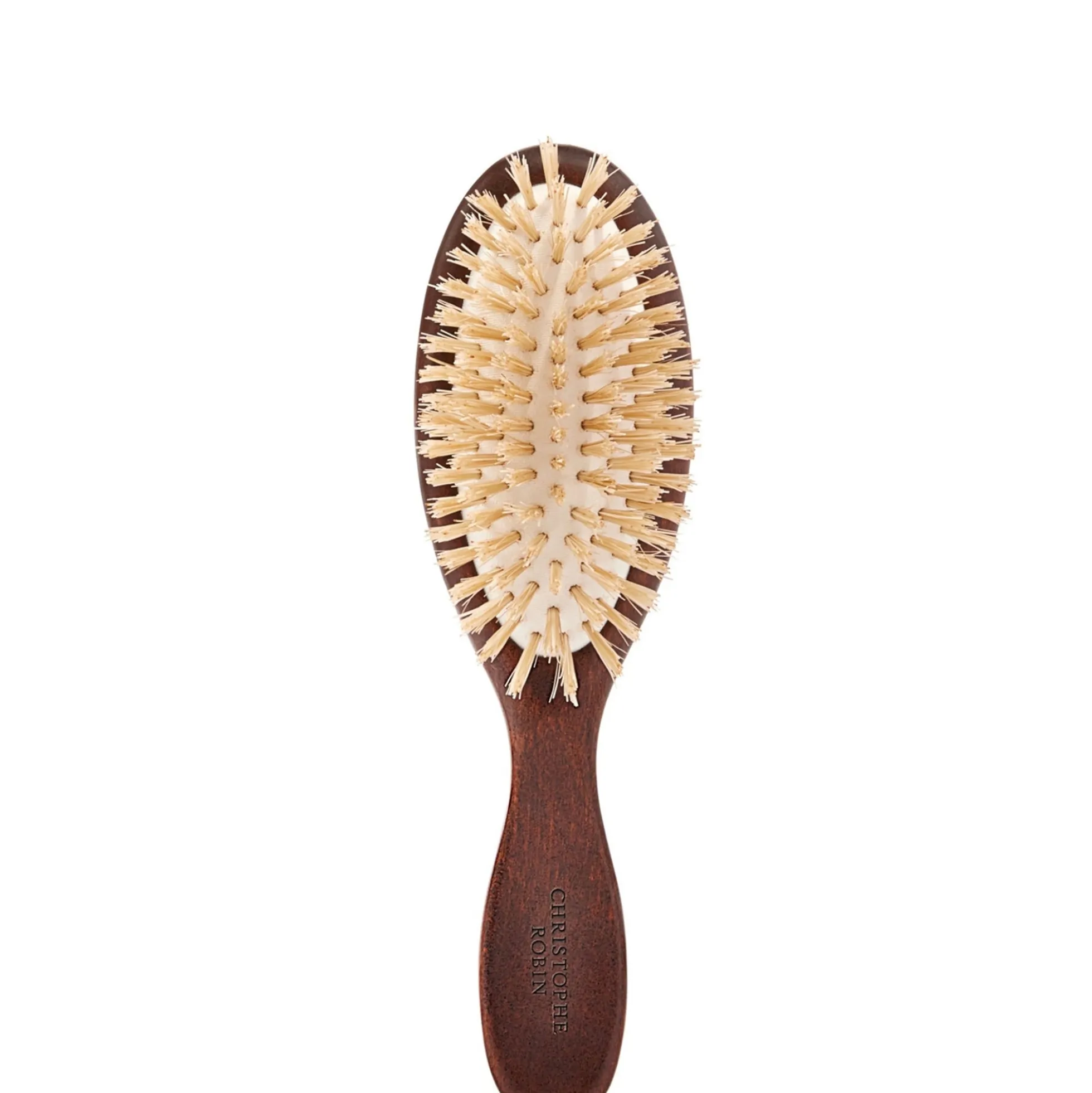 Christophe Robin Travel Hairbrush with Natural Boar-Bristle and Wood