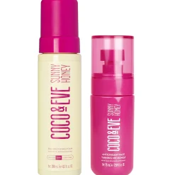 Coco & Eve Bali Bronzing Foam and Face Tanning Micromist Bundle Dark