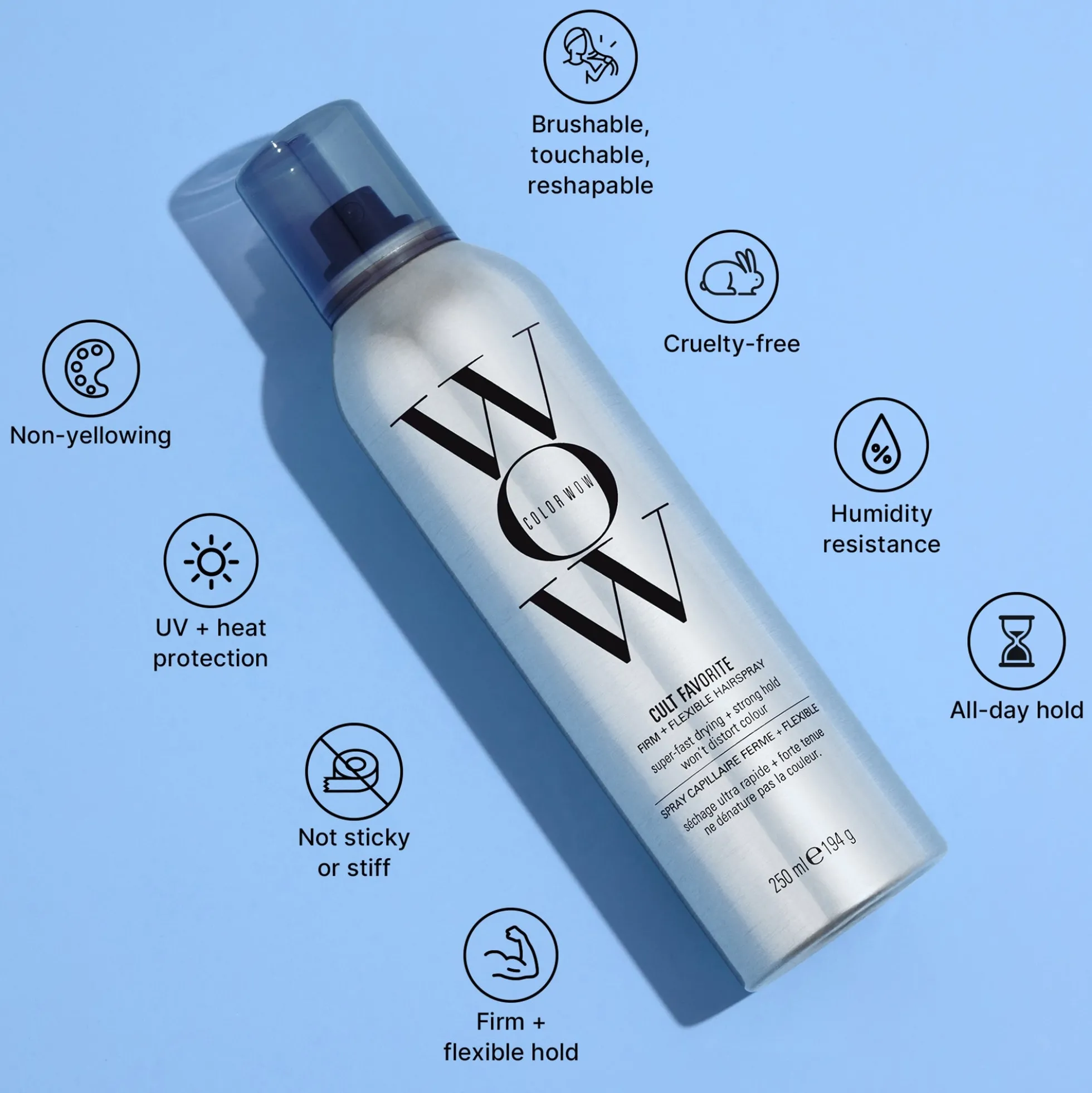 Color Wow Cult Favorite Firm + Flexible Hairspray 250ml