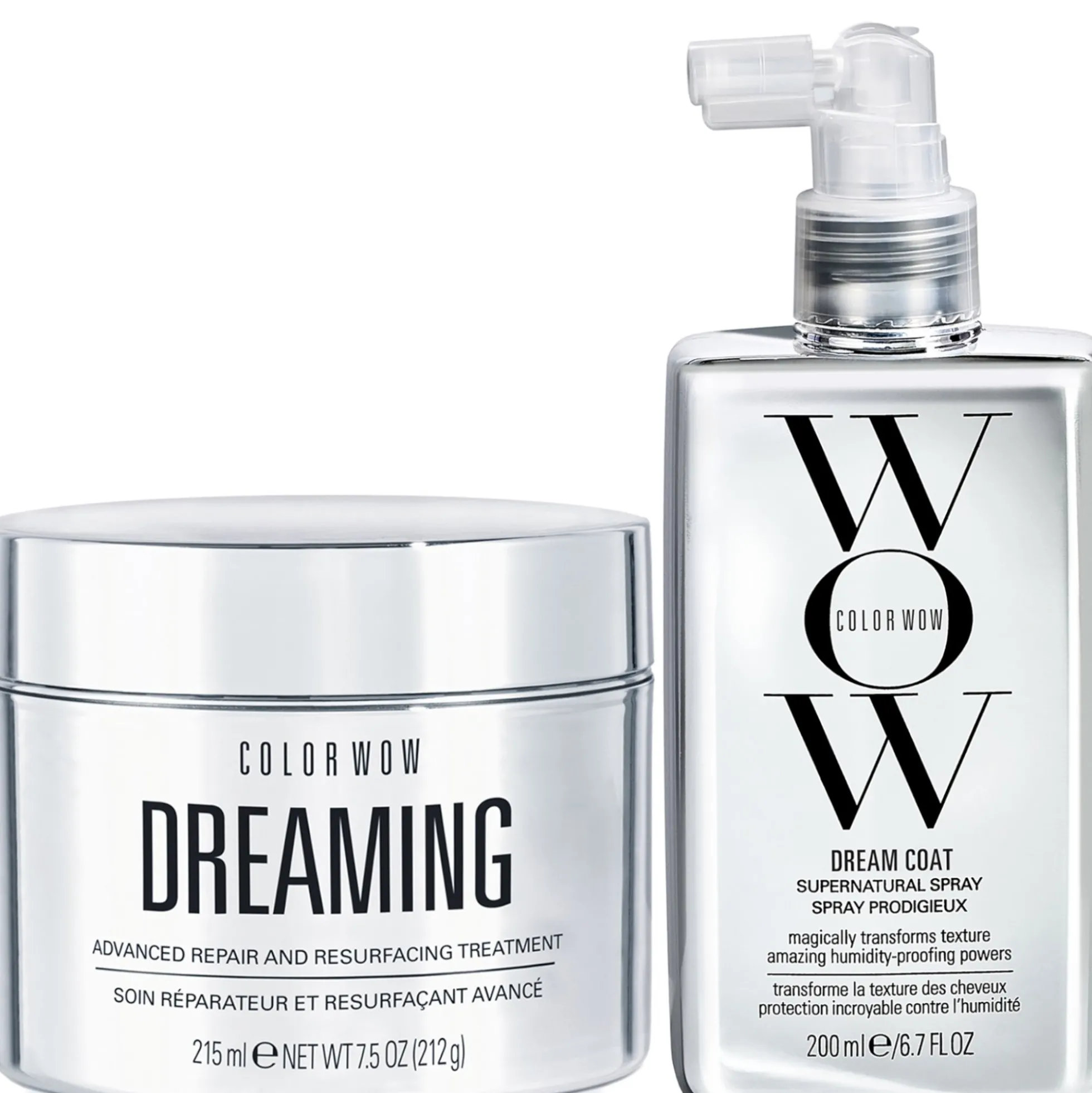 Color Wow Dreaming Advance Repair and Resurfacing Treatment + Dream Coat Duo
