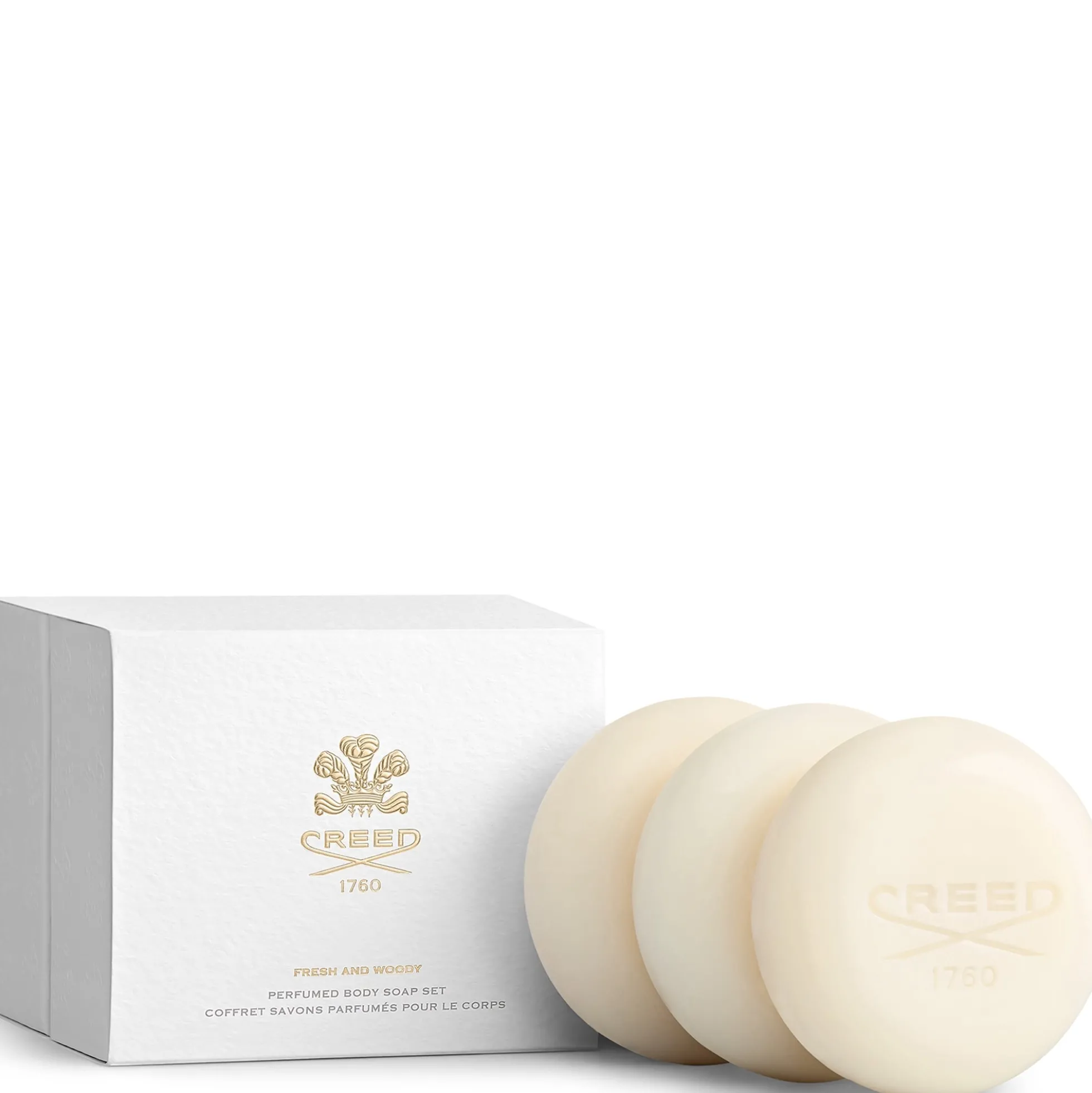 Creed Fresh & Woody Perfumed Soap Gift Set