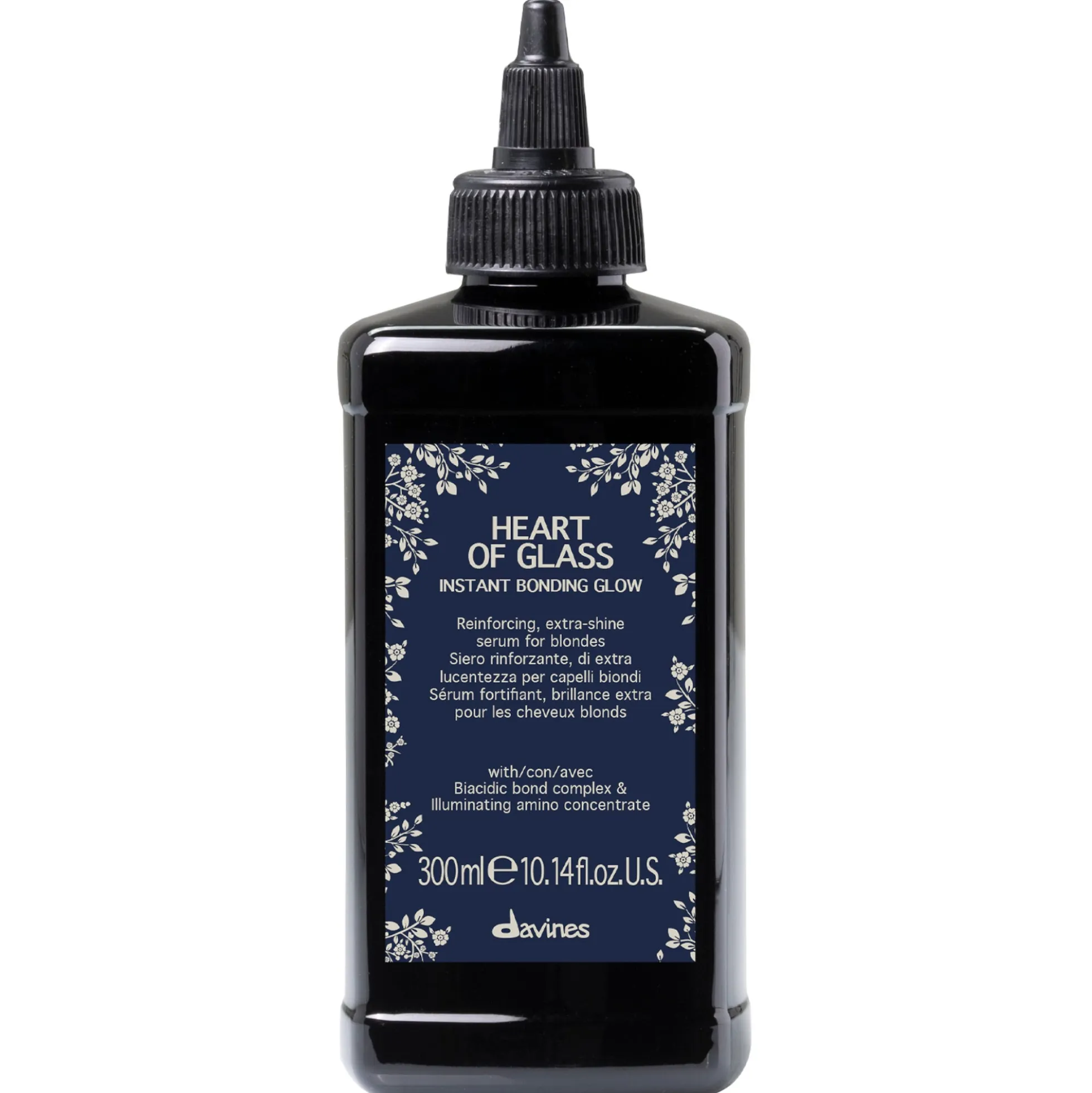 Davines Heart of Glass Instant Bonding Glow Serum For Blonde Hair 300ml